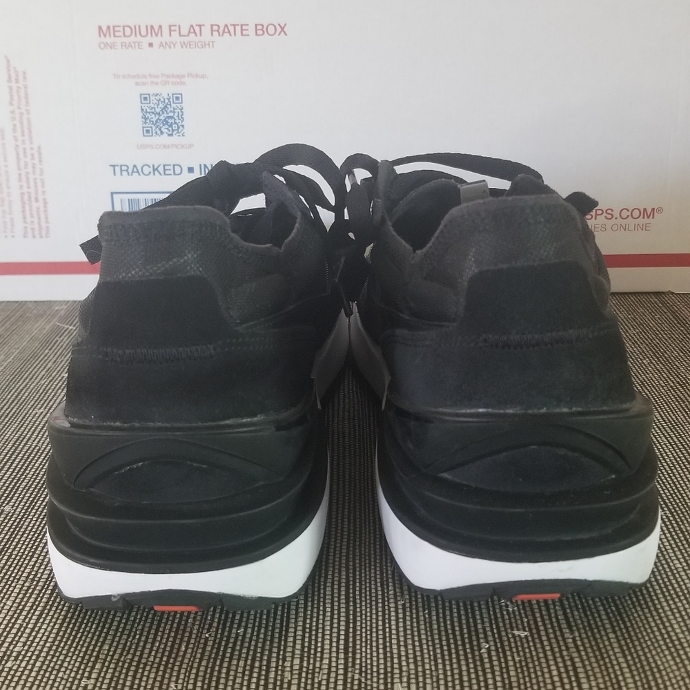 Nike Waffle One Black White Orange Size 12 Men's DA7995-001 - Picture 9 of 10